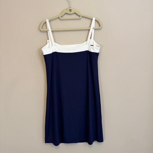 Mare Blu Saint Tropez Swim Dress XL Blue Cami Beach Summer Italian Vacation NWT - Picture 2 of 6